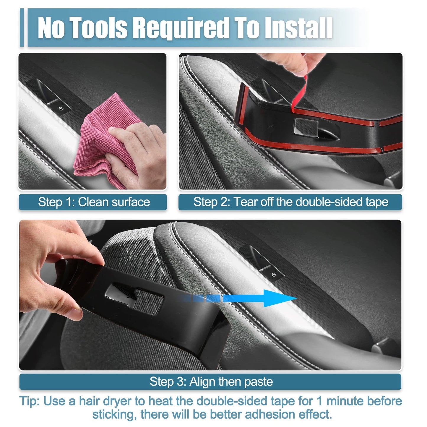 Glass Lift Panel Decorative Stickers for Ford Mustang (2015-2023)