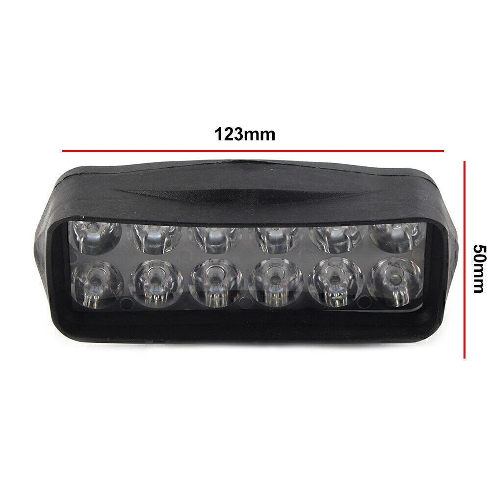 1X 12-LED Motorcycle Headlight Fog Light Bulb for UTV ATV