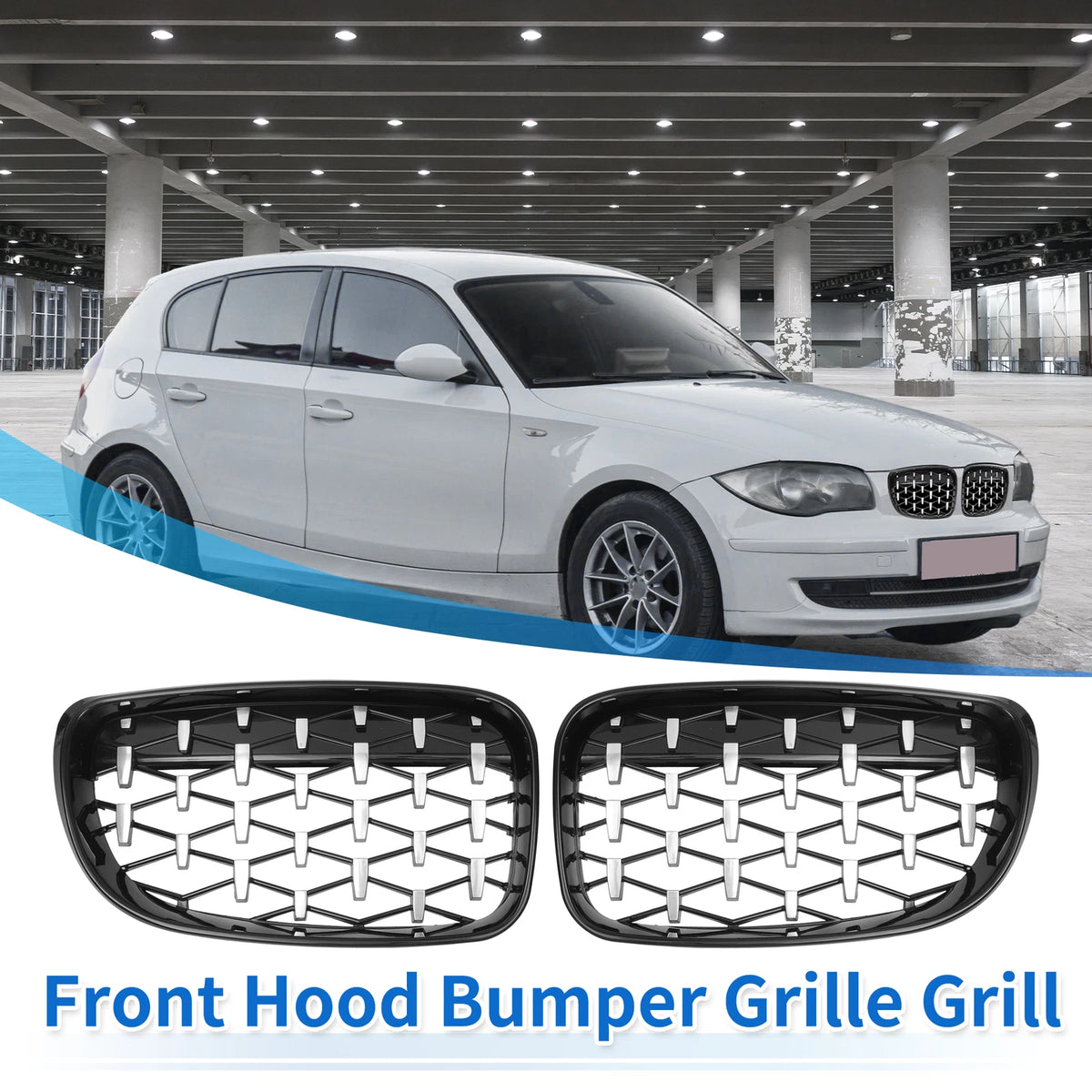 Hood Bumper Grille for BMW 128i 135i (2008-2013)  Grills