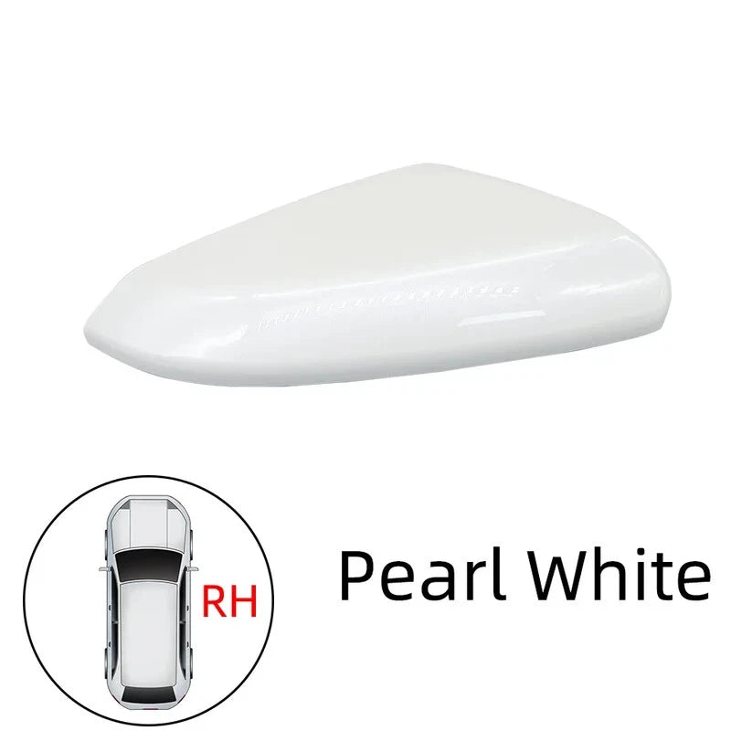 White Right Side Rearview Wing Mirror Cap Cover for Honda Civic 2016-2020