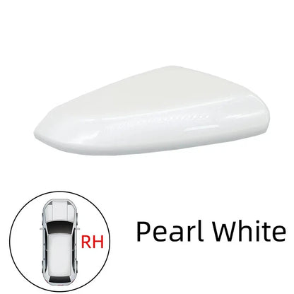 White Right Side Rearview Wing Mirror Cap Cover for Honda Civic 2016-2020