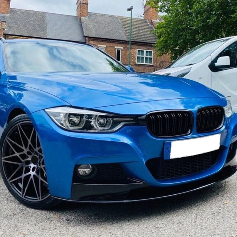 4 x Front Bumper Chin Splitter Lips for BMW F30 3 Series (2012-2018)