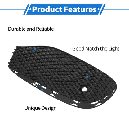 Front Right Fog Light Grill for Mercedes-Benz (2010-2015) Black 1 x Pc