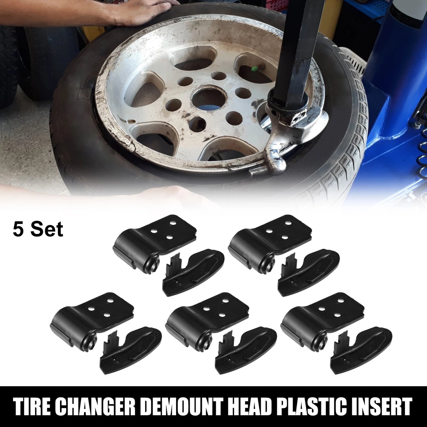 5 x Tire Demount Head Plastic Insert 2.68x0.90x1.26 for Motorcycle