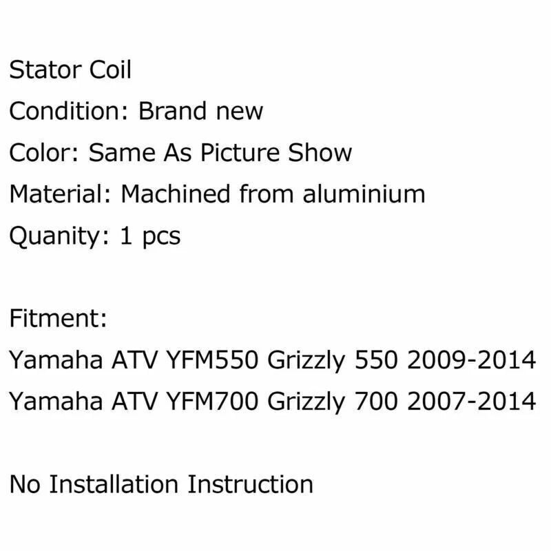 Stator for Yamaha YFM Grizzly 550/700, Kodiak 700 (2007-2021)