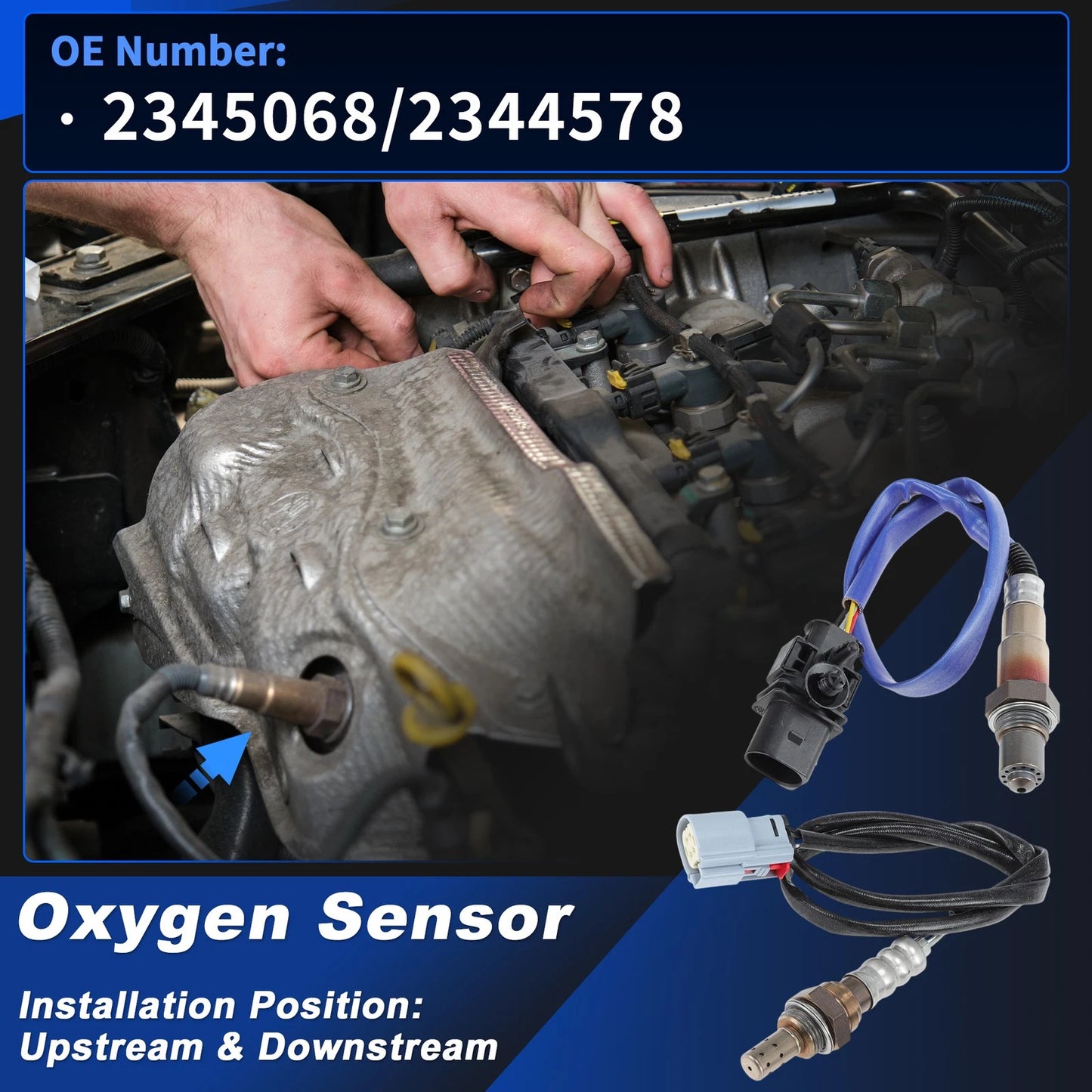 Upstream & Downstream O2 Sensors for Ford Fusion 2.0L (2013-2020)
