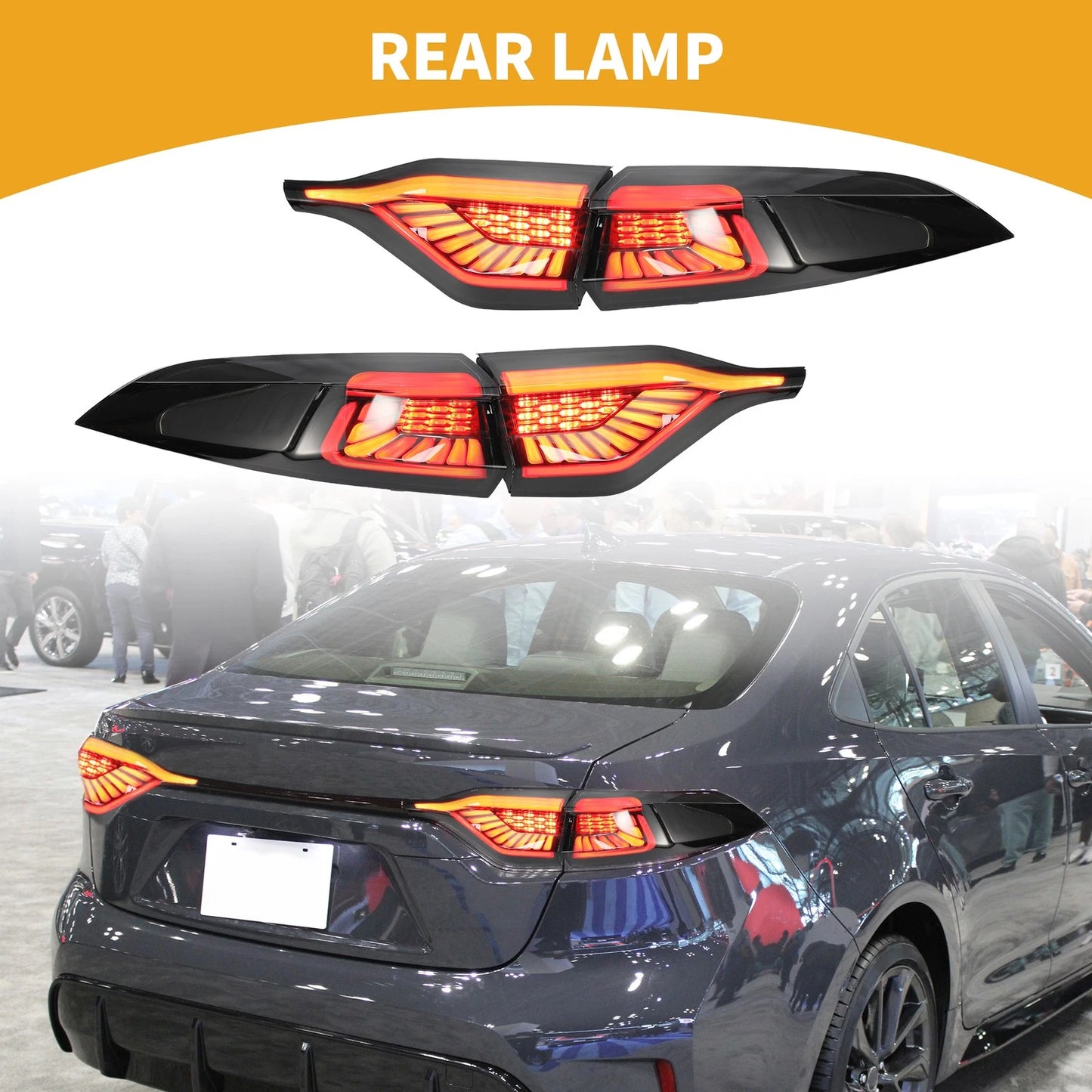 OLED Brake Tail Lights Assembly for Toyota Corolla (2020–2023)