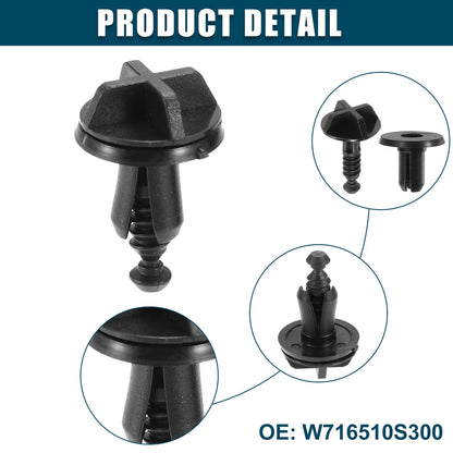 Fender Liner Clips for Ford Explorer (2011-2023) - 10 Pcs Black Replacement