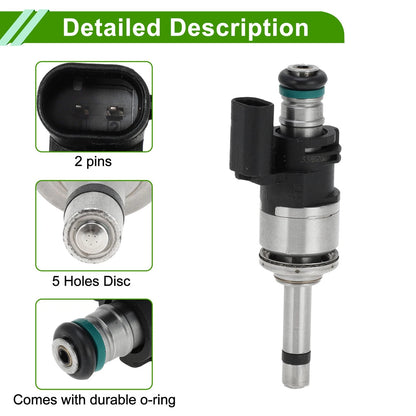 Fuel Injector for Ford Focus 1.0 EcoBoost (2018-2019) 1 Pc Black