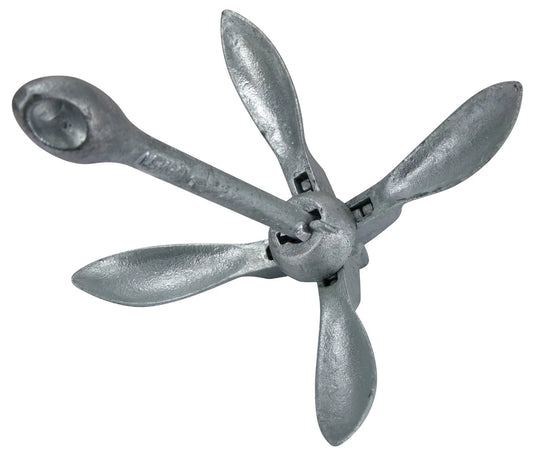 Kayak Anchor Kit for Jet Ski, Kayak, Canoe, Boat - 3.5 KG Grapnel, Rope