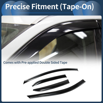 Window Deflectors for Toyota Corolla Side Window Vent Visors Black 2020