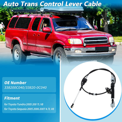 Auto Trans Gear Shifter Cable for Toyota Tundra, Sequoia (2005-2007)