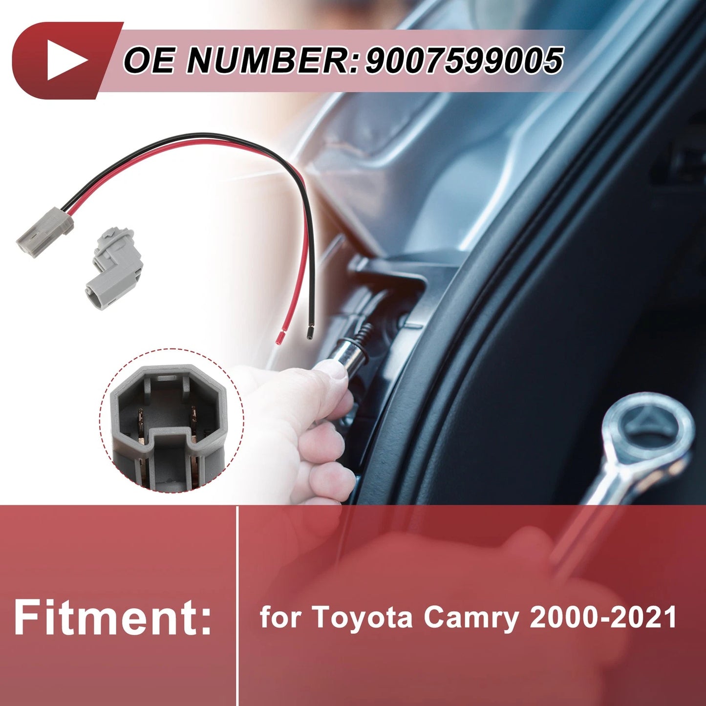 License Plate Light Socket Wiring for Toyota Camry (2000-2021)