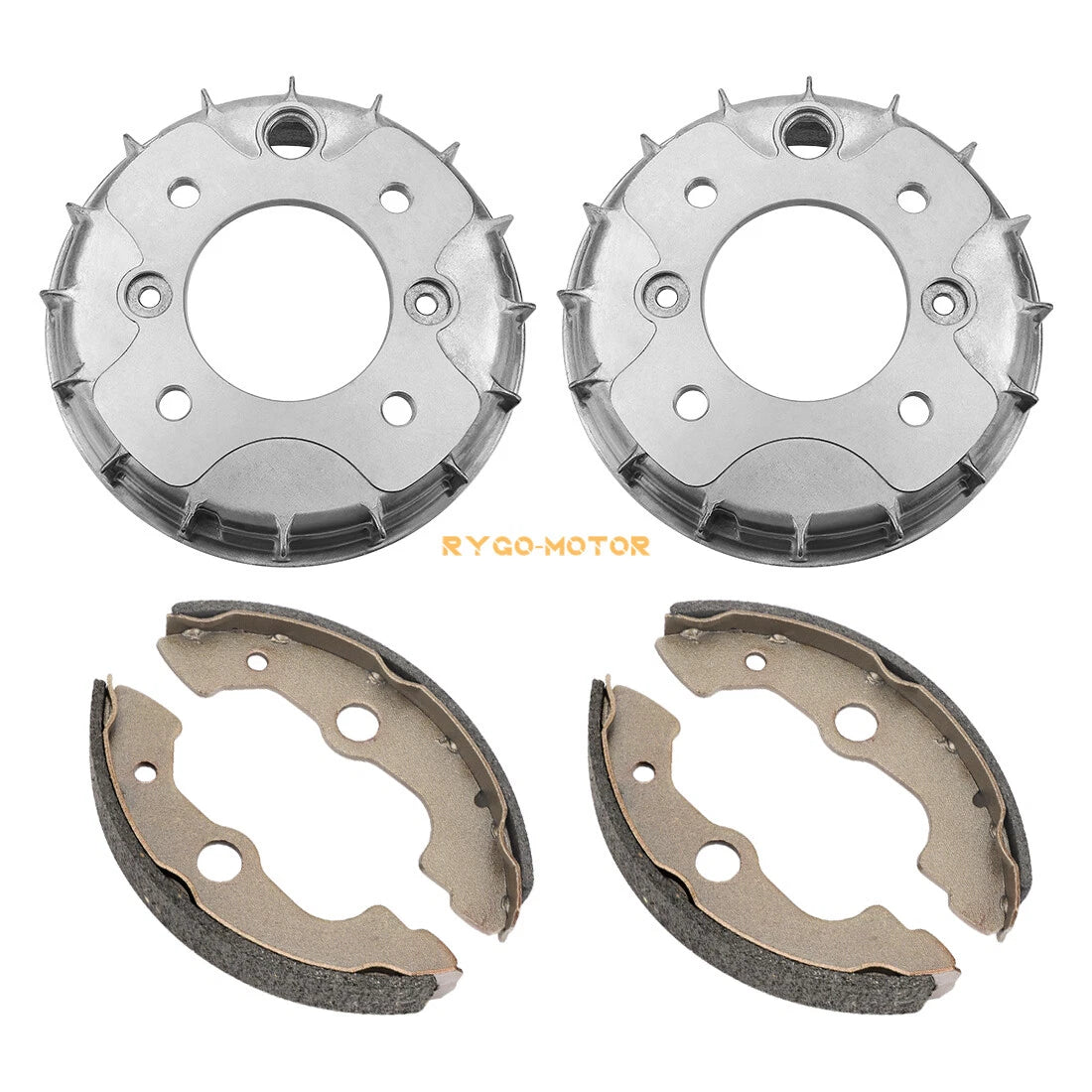 Front Brake Drum Wheel Cylinder w/Shoes for Honda Rubicon TRX500FA (2001–2004)