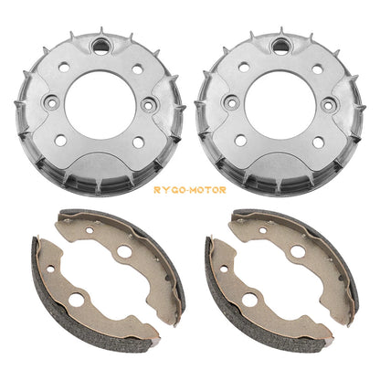 Front Brake Drum Wheel Cylinder w/Shoes for Honda Rubicon TRX500FA (2001–2004)