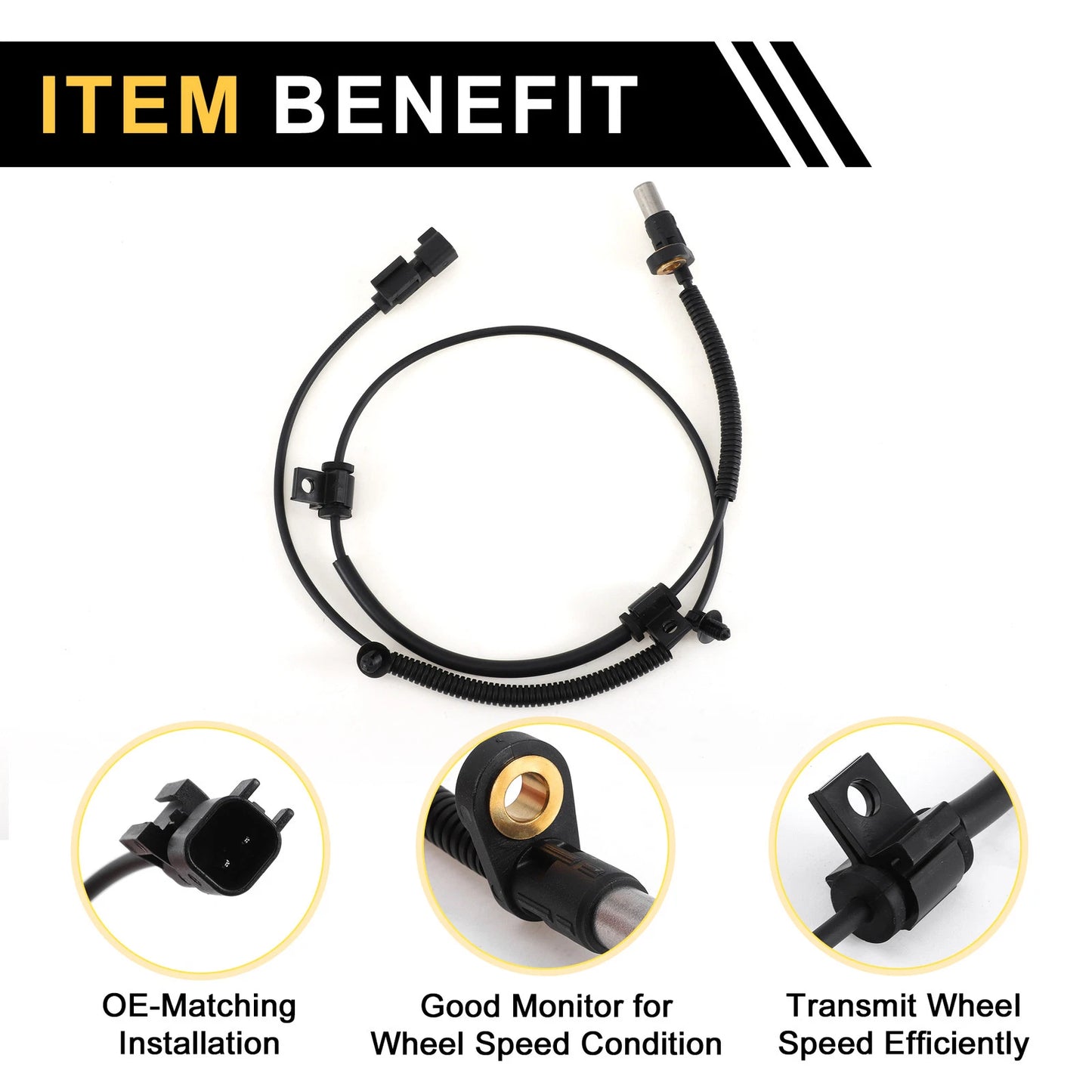 ABS Wheel Speed Sensor for Ford F-250 F-350 F-450 F-550 Super Duty (2011-2016)