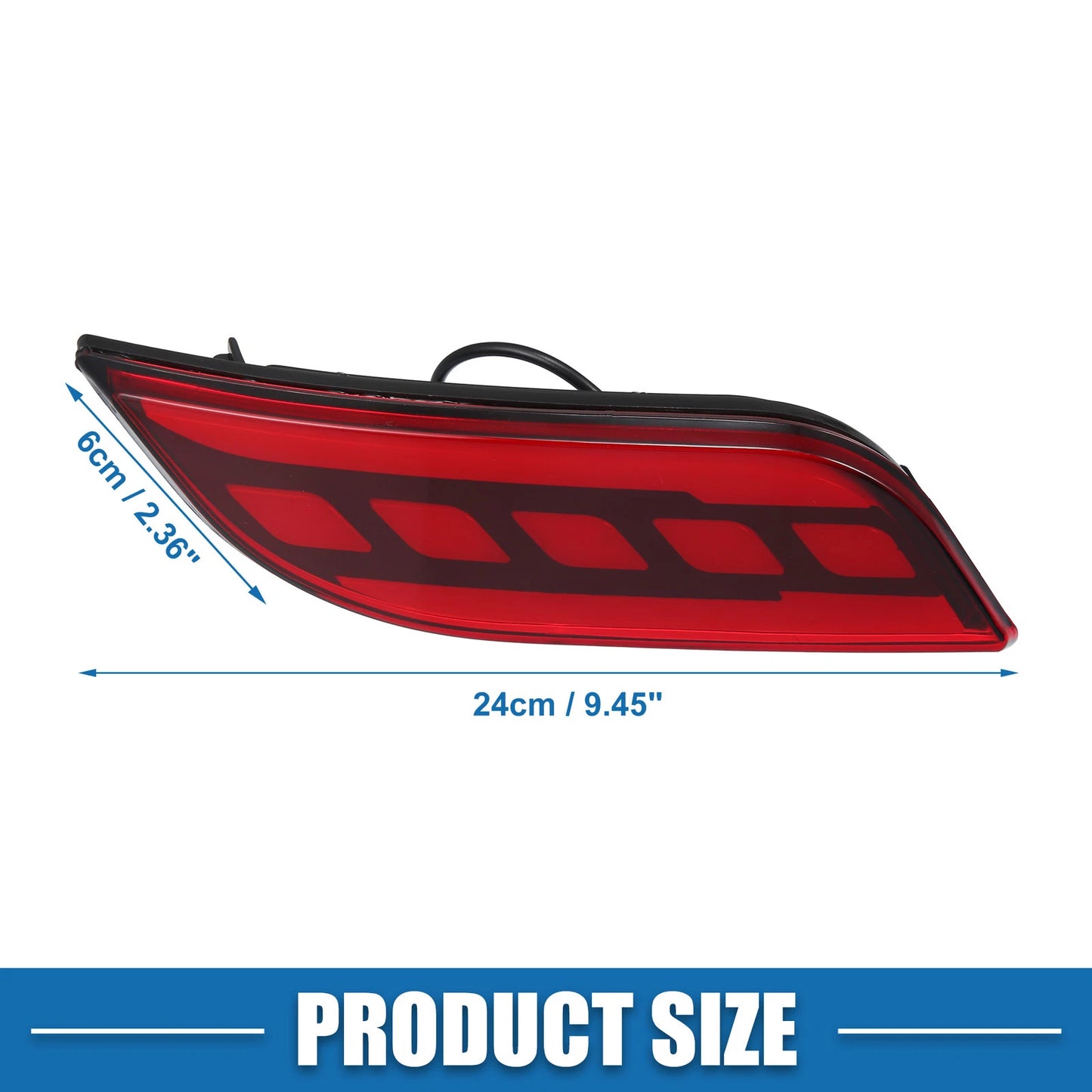 Rear Bumper Reflector Lights for Jeep Compass (2017-2023)