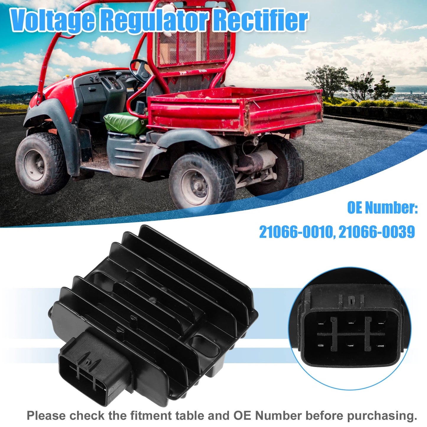 Voltage Regulator Rectifier for Kawasaki Mule (2005–2016)