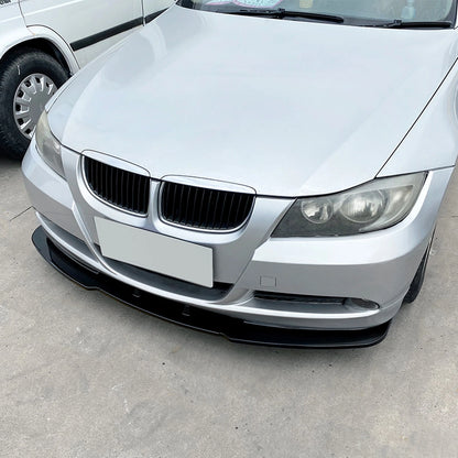 3 x Front Bumper Spoiler Lips for BMW 3 Series E90 E91 (2005-2008)