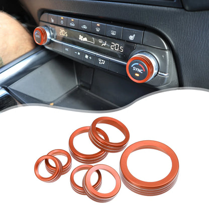 7 x AC Headlight Radio Switch Knob Covers for Ford 4WD