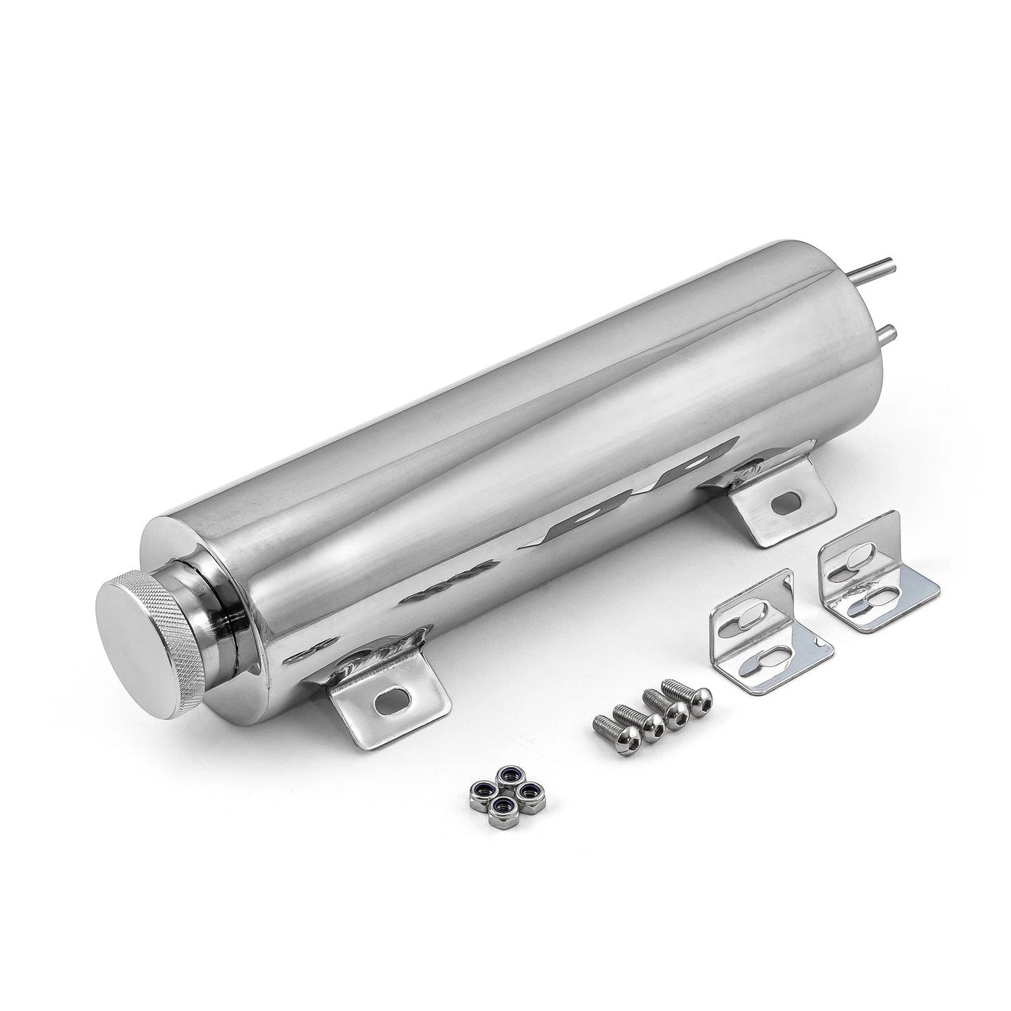 3" x 12" Stainless Steel Overflow Tank with Mounting Bracket for Car