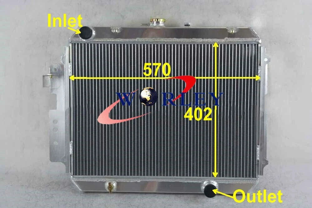 Aluminum Radiator for Mazda B-Series B2200 B2600 Ford Courier (1986-1993)