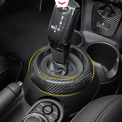 Carbon Fiber Gear Shift Box Ring Trim Cover for MINI Cooper F54-F60 (2014-2023)