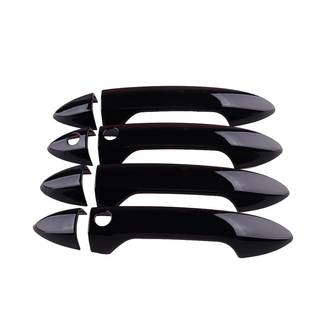 Black Exterior Door Handle Trim Covers for Honda Accord (2013-2017)