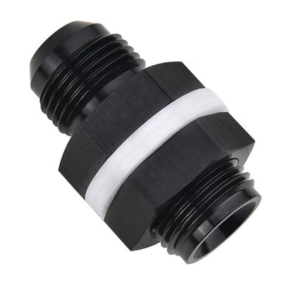 Flare Fuel Cell Bulkhead Fitting w/ Washer for Car - Black (N/A)