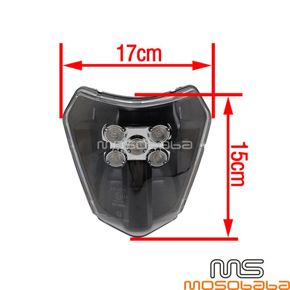 LED Headlight for KTM EXC XCF XCW TE TC FE 250 300 350 Off-Road (2003-2023)