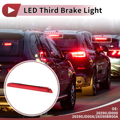 Red LED Third Brake Light for Nissan Qashqai (2008-2014)
