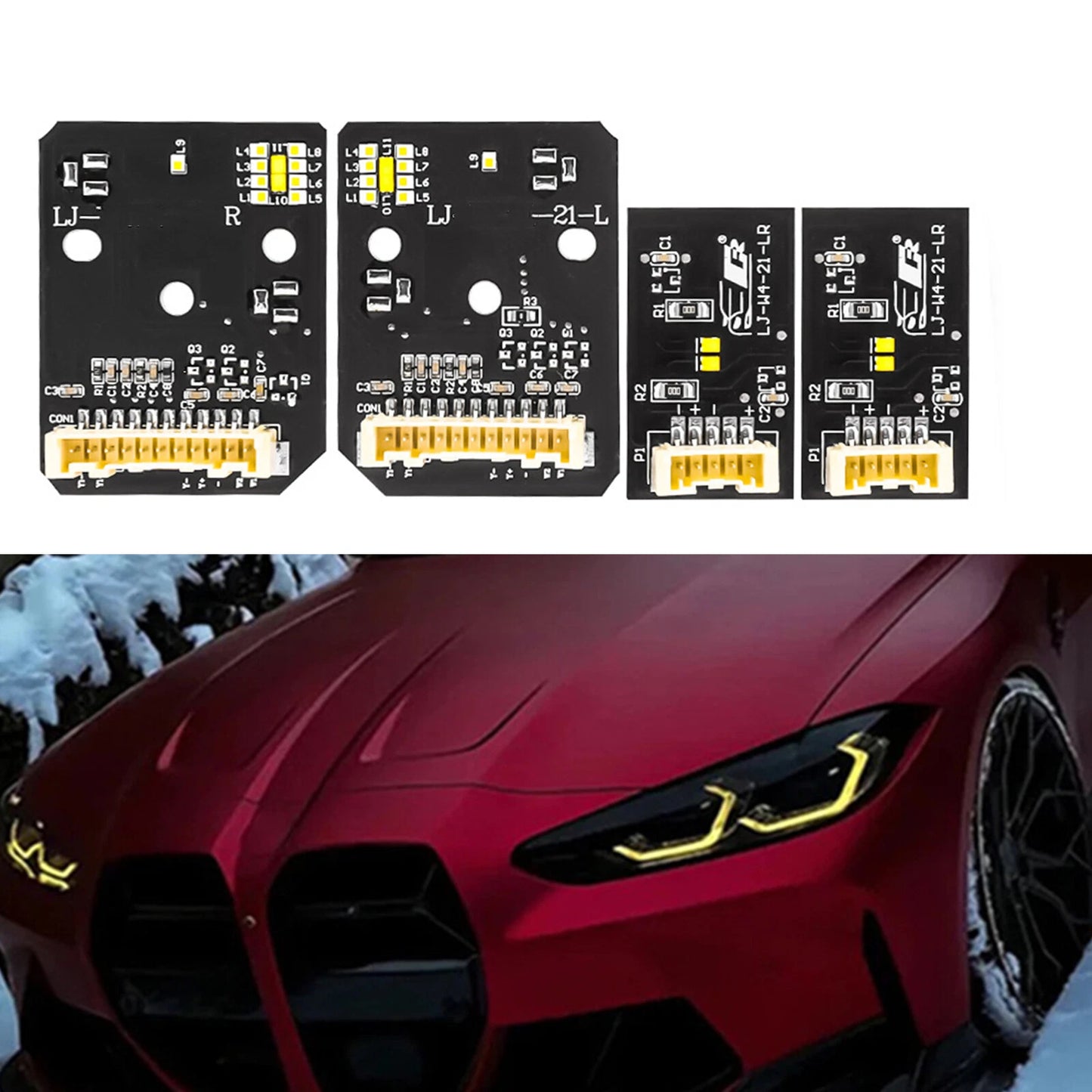 DRL Light Boards for BMW 4 Series M3 M4 425 430 G22 G23 G26 G80 (2020-2023)