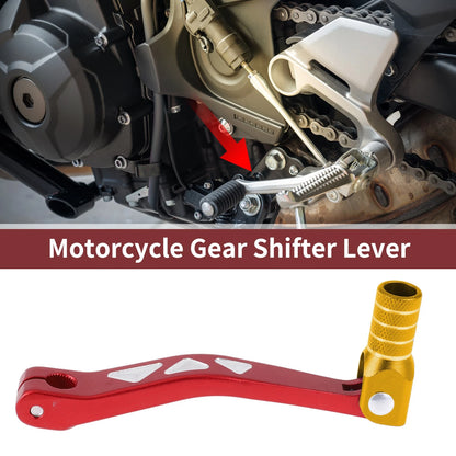 Folding Gear Shifter Lever for Yamaha TTR 50cc Red/Gold Tone
