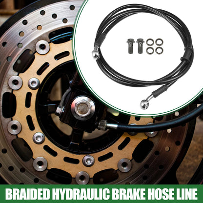 Braided Hydraulic Brake Line / 140cm / for Motorcycle