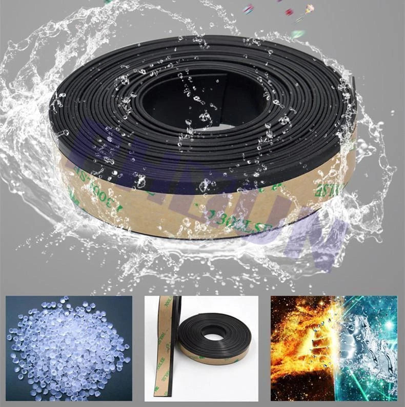 13FT Rubber Car Side Door Window Glass Seal Weatherstrip for Universal