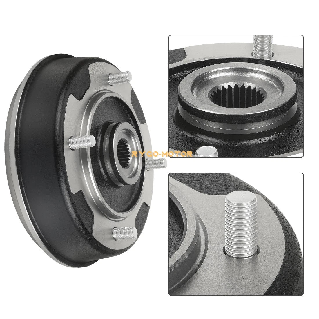 Rear Wheel Brake Drum Hub for Kawasaki Mule 500 KAF300A/B (1991–1995)