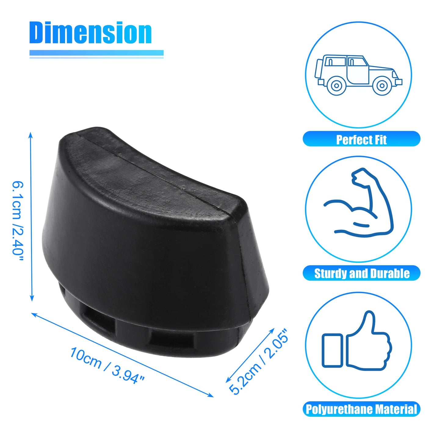 2 x Front Bumper Step Bumpers for Jeep Liberty KJ (2002-2007)