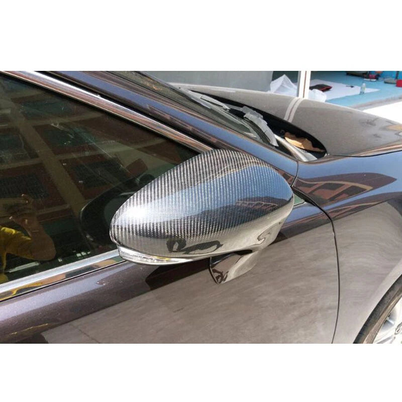 Real Carbon Fiber Wing Mirror Cover Caps Trim Fit For Lexus CT200H 2014-2018