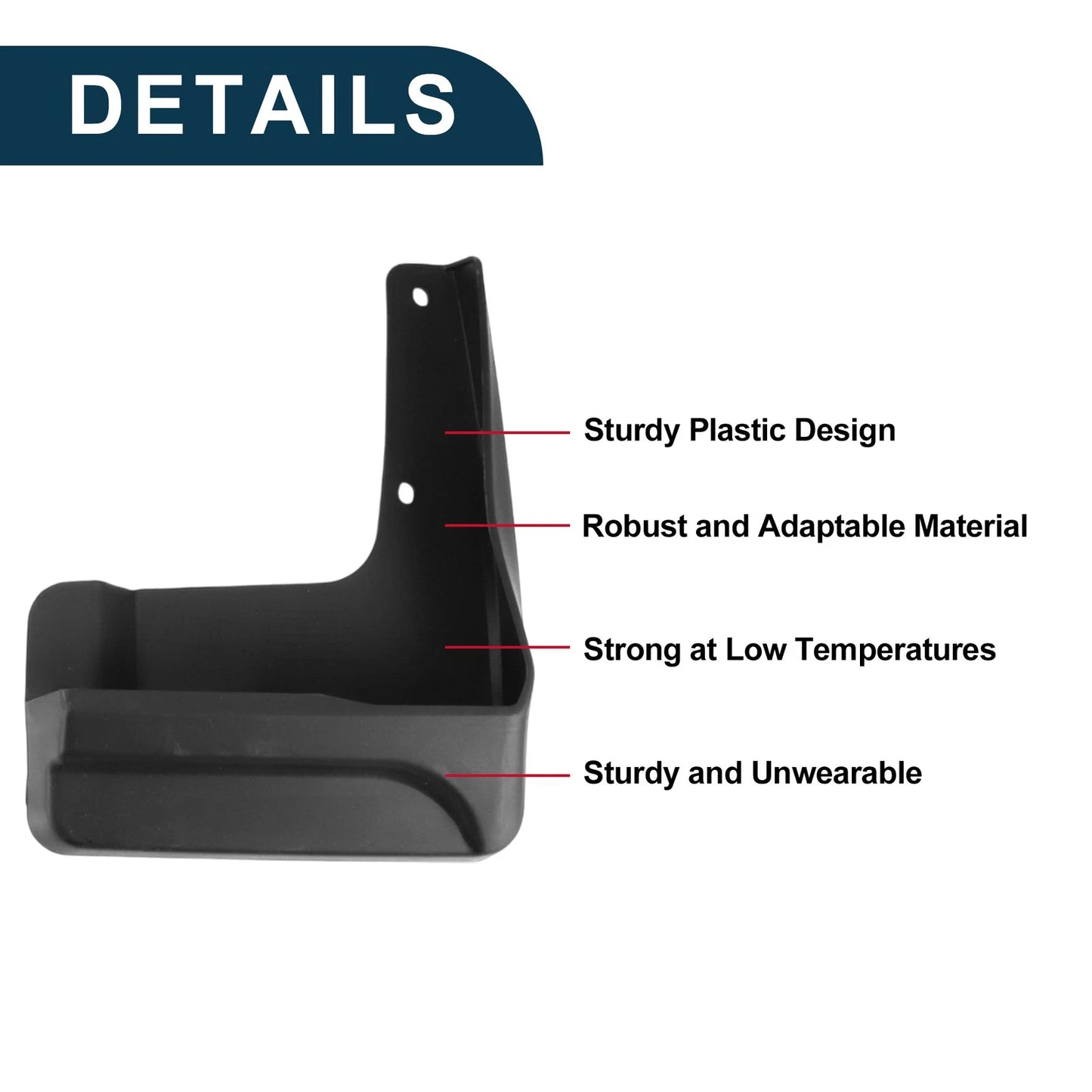 Mud Flaps Splash Guards 1x Mud Guards for Toyota Sienna (2018–2021)