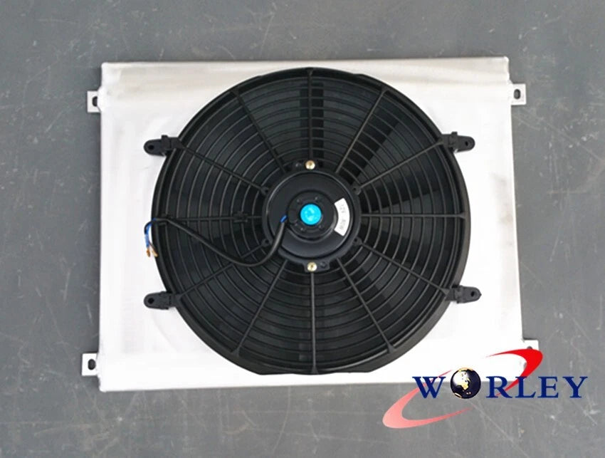 Aluminum Shroud + Fan for Ford Capri MK1 MK2 MK3 Kent Essex Escort (1969-1986)
