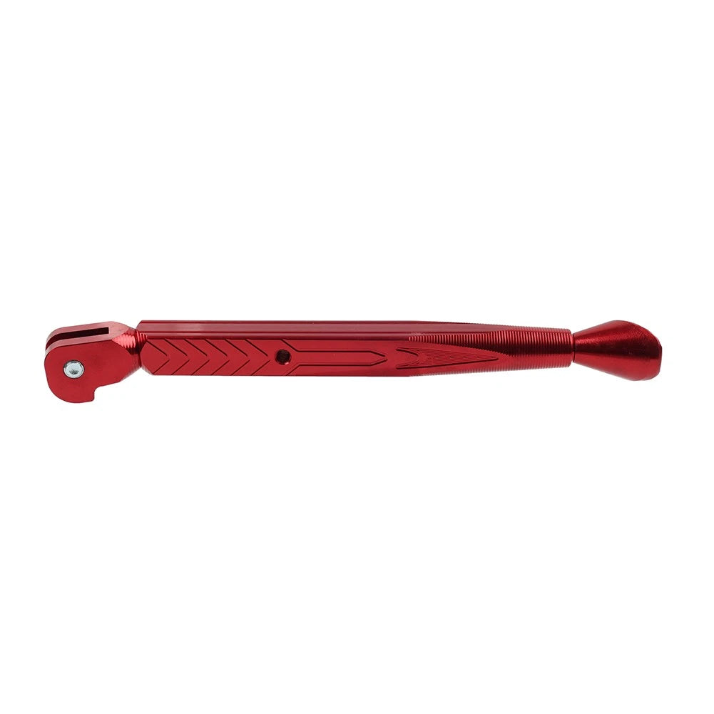 Aluminum Adjustable Kickstand Foot for Motorcycle Universal Side Stand Support Red