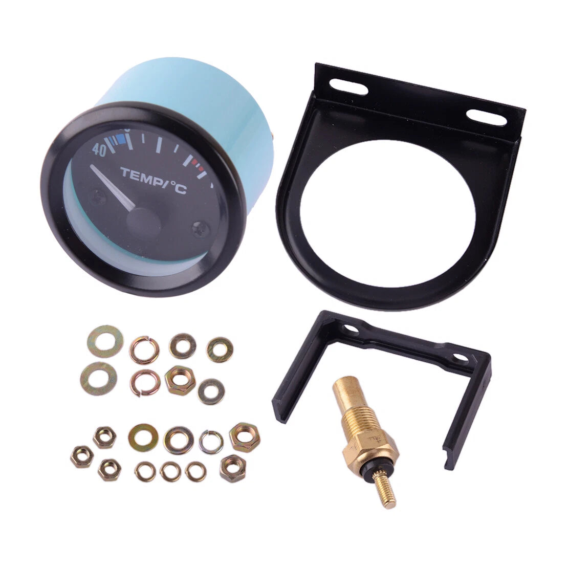 2" 52mm Universal LED Water Temp Gauge for Car (40-120���)