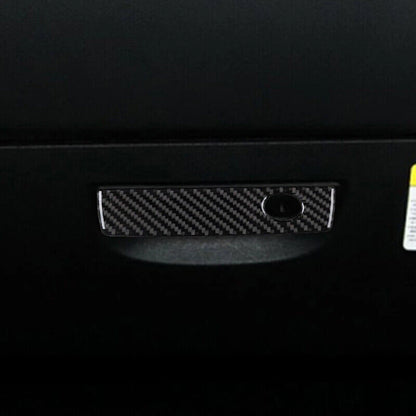 Carbon Fiber Glove Box Handle Panel Cover Trim for Dodge Challenger (2008-2014)