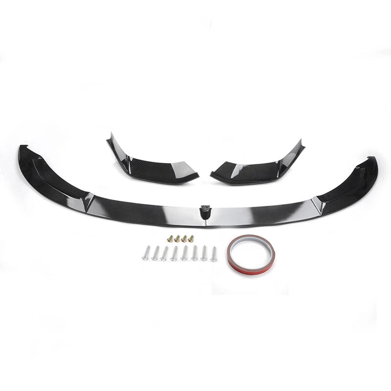 Carbon Look Front Bumper Lip Spoiler for 2015-2020 BMW F80 M3 F82 F83 M4