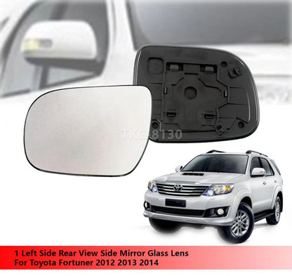 LH Rear View Mirror Glass Lens for Toyota Fortuner (2012-2014)