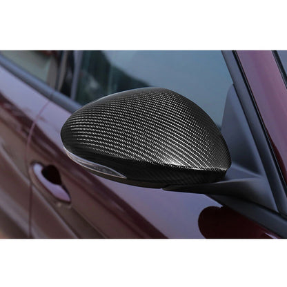 ABS Carbon Fiber Wing Mirror Cover Caps fit for Alfa Romeo Giulia 2017-2020