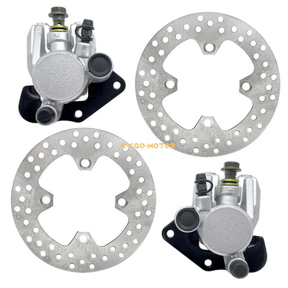Front Brake Calipers & Disc Rotor for Kawasaki Prairie 360 KVF360 (2003–2013)