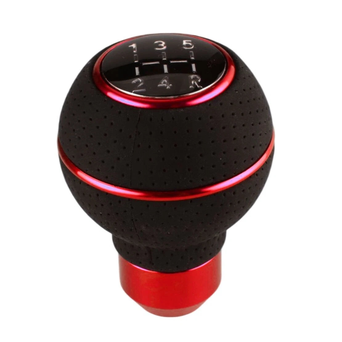 Red 5-Speed Manual Gear Shift Knob for Car