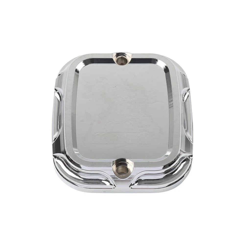 Chrome Front Brake Master Cylinder Cover Cap for Harley Touring Softail Dyna XL