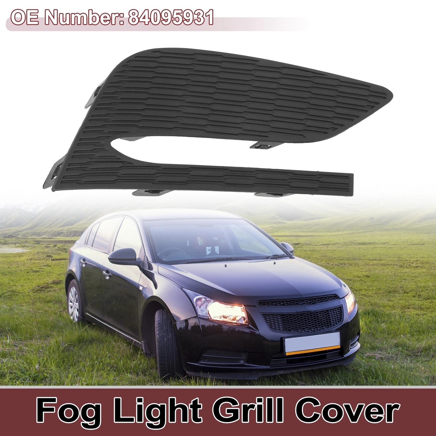 1 Pc Front Right Fog Light Grill for Chevy Cruze (2016 - 2018)